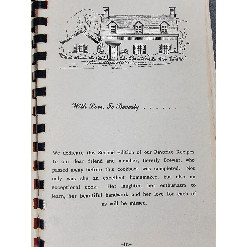 Vintage 1990 Hoosier Managers Home Ec Club Cookbook Bearly Cookin‎ Indiana